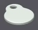 Dog Tag 1 Inch Round NFC Tag - Programmable 