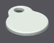 Dog Tag 1 Inch Round NFC Tag - Programmable 