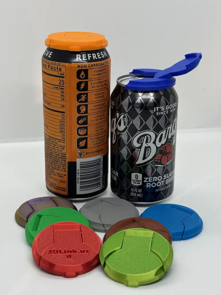 Can Lid Snap Top (Black, Regular)