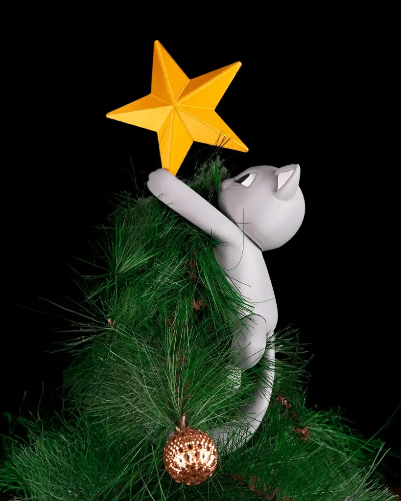 Meowy Christmas Tree Topper 
